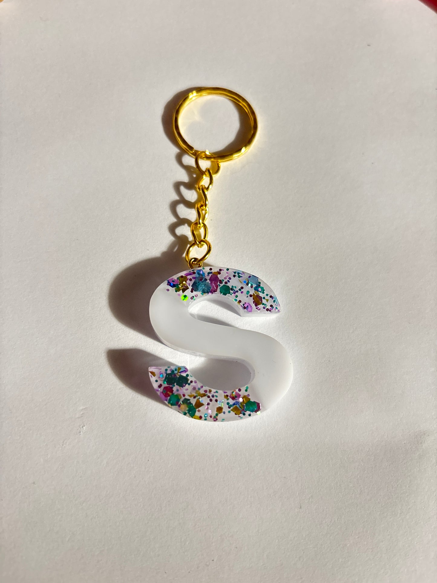 Resin Alphabet Keychains