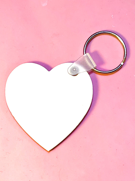 Personalized Heart Keychain