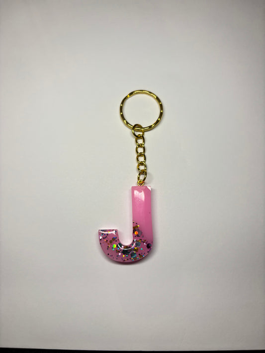 Resin Alphabet Keychains